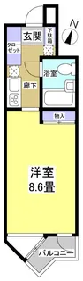 カーサ・ミラ浜松【3階】の間取り