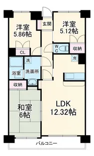 日神パレス上福岡【2階】の間取り