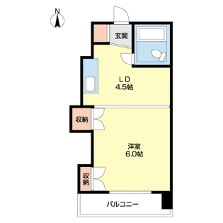 ホワイトヒルハウス【5階】の間取り