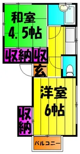 三上マンション【2階】の間取り