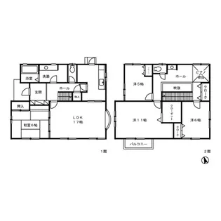千葉県市原市ちはら台南5【一戸建】の間取り