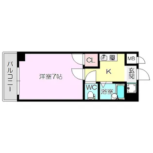 グランメール【5階】の間取り