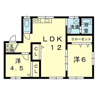 ロベリアハウス島崎【1階】の間取り