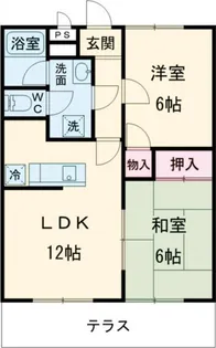大阪府堺市北区金岡町【アパート】の間取り