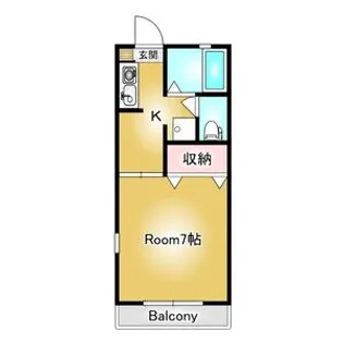 ディアス峰ヶ丘B【1階】の間取り