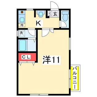 ファンテール【1階】の間取り