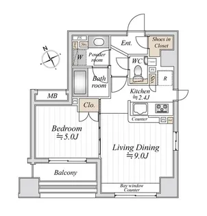 東京都中央区湊3【マンション】の間取り