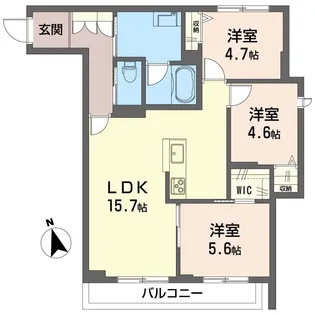 ルアナ今泉【2階】の間取り