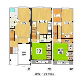 大阪府守口市大枝南町【一戸建】の間取り