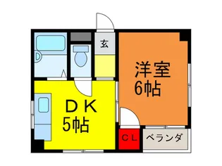 ドミ-ル中本【4階】の間取り