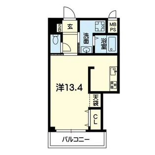 RJR水前寺【9階】の間取り