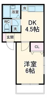 ハイツみゆき【1階】の間取り