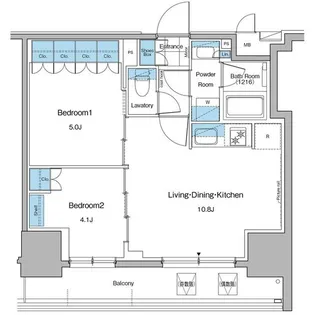東京都台東区台東2【マンション】の間取り