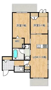 (仮称)登戸メゾンB棟【2階】の間取り