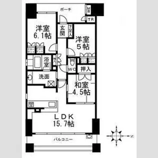 3LDKの間取り画像