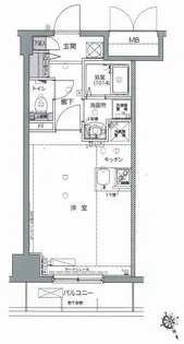 FORTIS水天宮前(フォルティス水天宮前)【3階】の間取り
