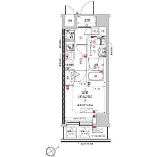 クラリッサ新綱島【5階】の間取り