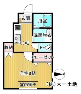チュテレールB棟【1階】の間取り