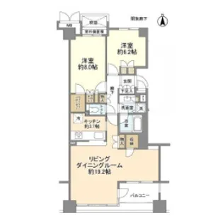 東京都新宿区北新宿2【マンション】の間取り