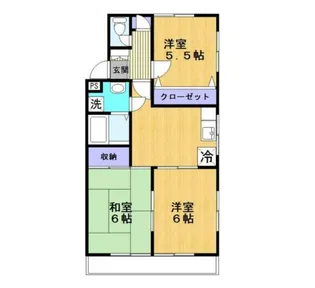 メゾンシマダ【2階】の間取り