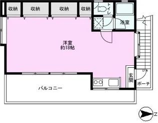 ハイツTAZAKI【2階】の間取り