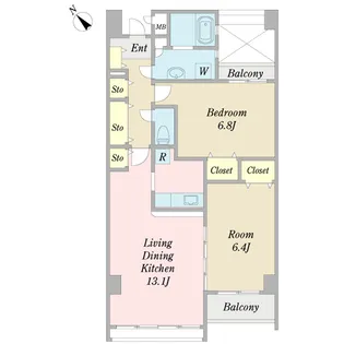 S509-KING【8階】の間取り