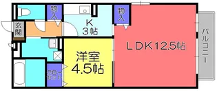 1LDKの間取り画像