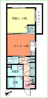 サンセベリア幸【1階】の間取り