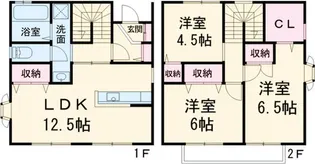 静岡県浜松市中央区上西町【一戸建】の間取り