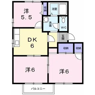 コモ・レ・バAの間取り