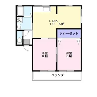 アップフィールド(1・2号室)【1階】の間取り