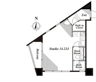 キャビンアリーナ南青山【8階】の間取り