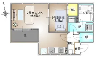 REGALEST 南高前 (旧)REGALEST 奥田7【1階】の間取り