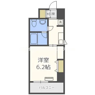 大阪府大阪市北区中津5【マンション】の間取り