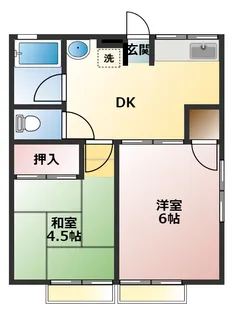 シティハイム 湘南【2階】の間取り