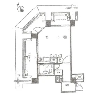 ロイヤルハイツ新宿御苑、角【5階】の間取り