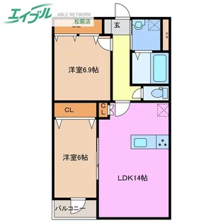 Face Mansion【2階】の間取り