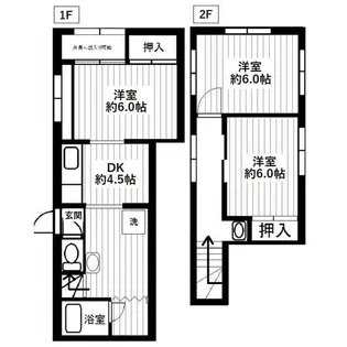 東京都江東区枝川1【一戸建】の間取り