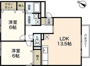 ヒルサイドテラスA棟【3階】の間取り