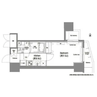 東京都大田区西蒲田6【マンション】の間取り