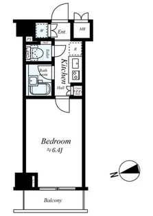 ルーブル中野新井【5階】の間取り
