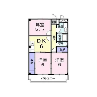 プレイスメゾン美輝【2階】の間取り