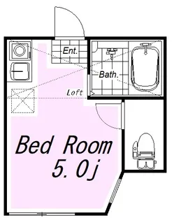 ユナイト衣笠マルセロの瞳【2階】の間取り