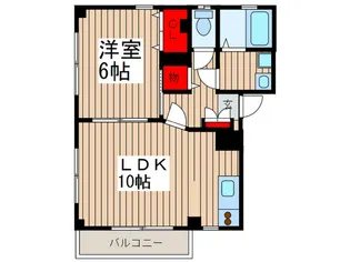 ニュ-ライフ前原【3階】の間取り