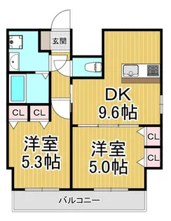 Verde西宮【5階】の間取り