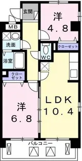 サンロ-レル【3階】の間取り