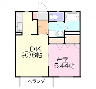 コージーコート【1階】の間取り
