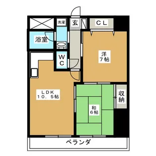 パレアルカディア【7階】の間取り