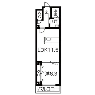 愛知県名古屋市港区正徳町2【マンション】の間取り