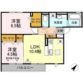 ブラウニー【1階】の間取り